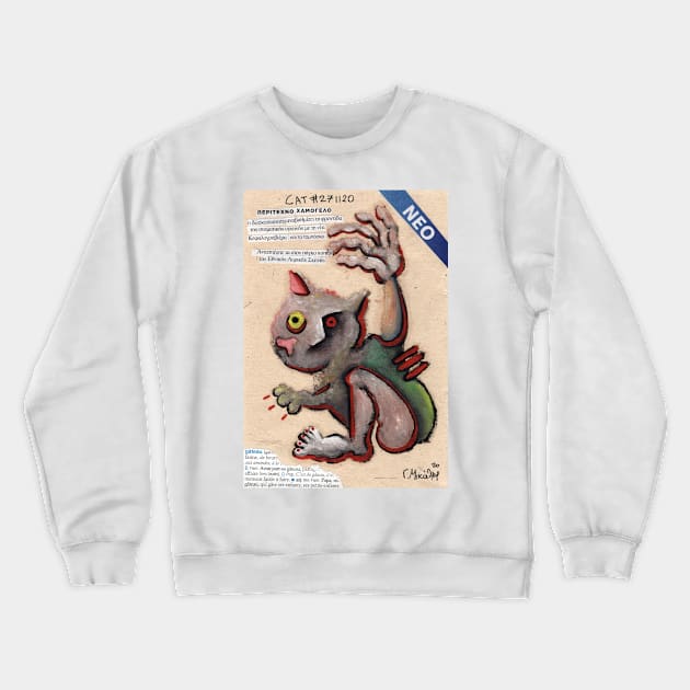 Mutant Cat Crewneck Sweatshirt by micalef